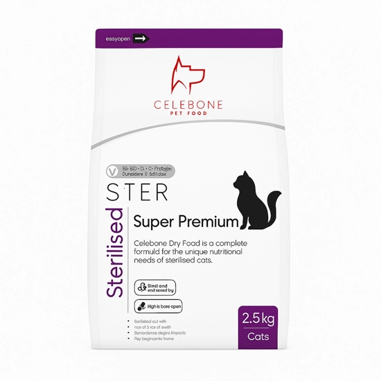 غذای گربه سلبن Sterilised وزن 2.5 کیلوگرم