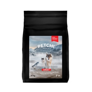 غذای سگ بالغ نژاد بزرگ پتچی Large and medium adult وزن 10 کیلوگرم