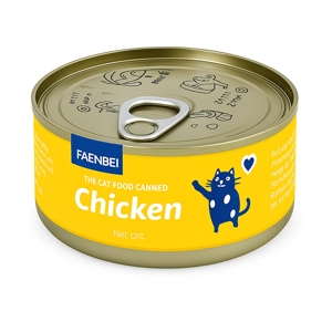کنسرو گربه نچرال chiken فنبی وزن 170 گرم