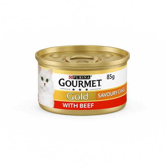 کنسرو گربه گورمت beef وزن 85 گرم