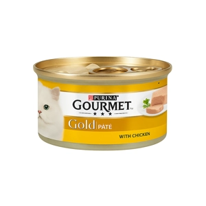 کنسرو گربه گورمت chicken وزن 85 گرم