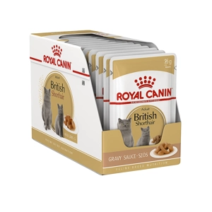 پوچ گربه رویال کنین british adult وزن 85 گرم