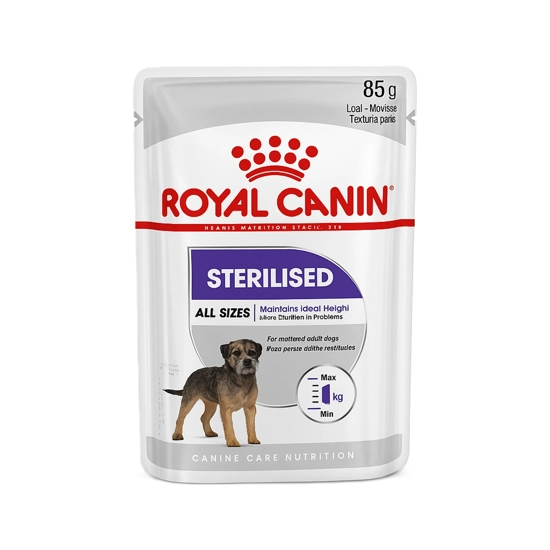 پوچ سگ رویال کنین ccn sterilised وزن 85 گرم