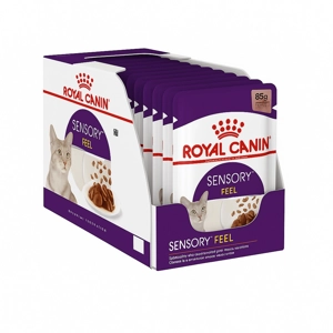 پوچ گربه رویال کنین sensory feel وزن 85 گرم پوچ گربه رویال کنین sensory feel وزن 85 گرم
