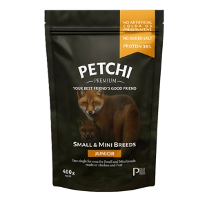 غذای سگ پتچی junior small and mini  وزن 400 گرم