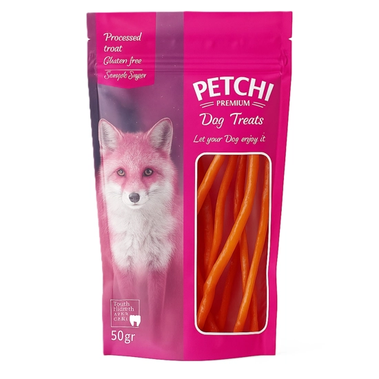 تشویقی سگ پتچی chicken _ calcium وزن 50 گرم