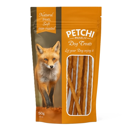 تشویقی سگ پتچی chicken and carrot وزن 50 گرم