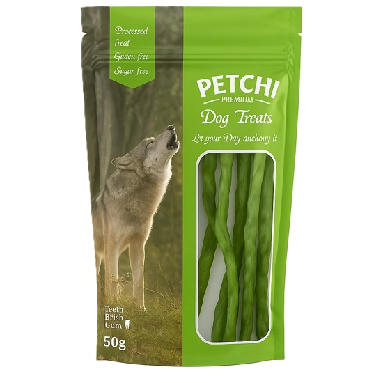 تشویقی سگ پتچی chicken and kiwi وزن 50 گرم