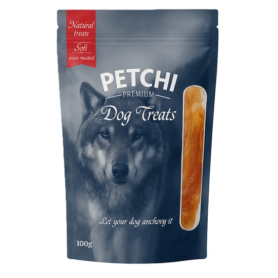 تشویقی سگ پتچی chicken soft strips وزن 50 گرم