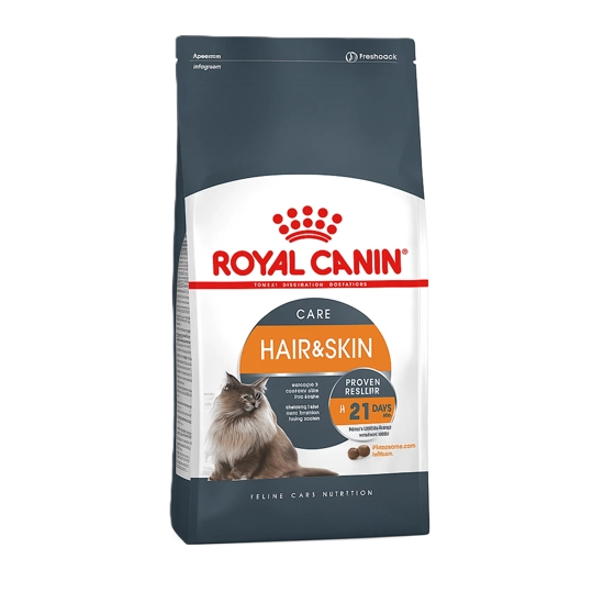 غذای گربه رویال hair and skin وزن 2 کیلوگرم