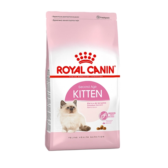 غذای گربه رویال kitten up to 12 month(second age) وزن 2 کیلوگرم