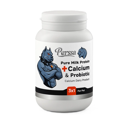 پودر مکمل پرسا calsium+probiotics powder وزن 200 گرم