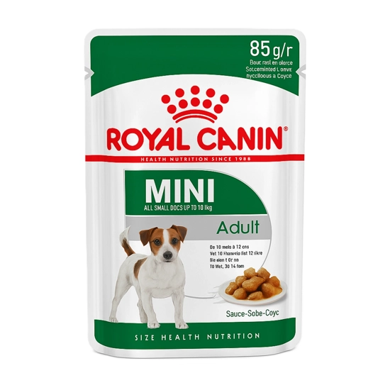 پوچ سگ رویال کنین mini adult وزن 85 گرم پوچ سگ رویال کنین mini adult وزن 85 گرم