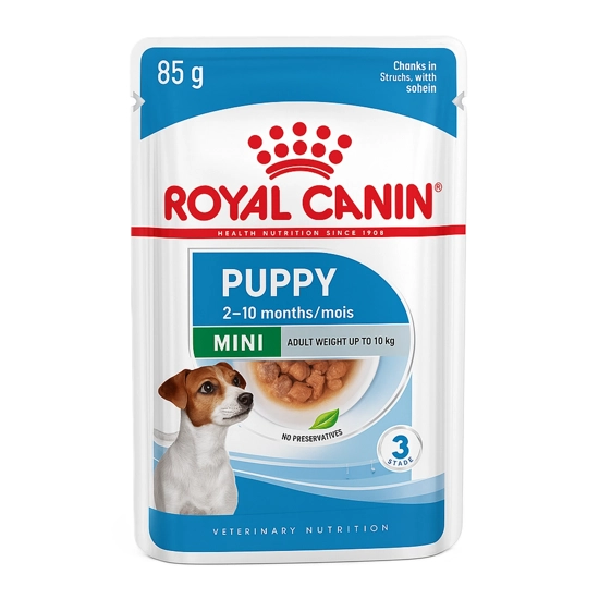 پوچ سگ رویال کنین mini puppy وزن 85 گرم پوچ سگ رویال کنین mini puppy وزن 85 گرم